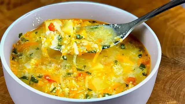 Очень вкусный и простой овощной суп на каждый день
