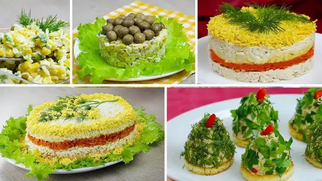 Самые вкусные салаты на Новый год и Рождество