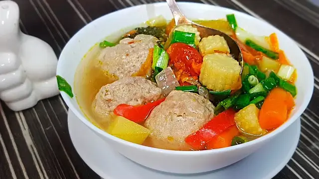 Суп с фрикадельками 