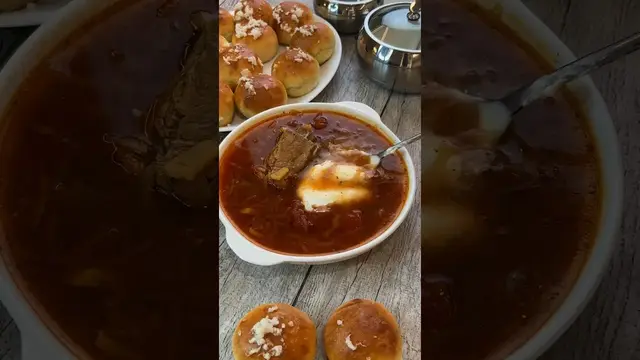 Борщ томленный как из бабушкиной печи