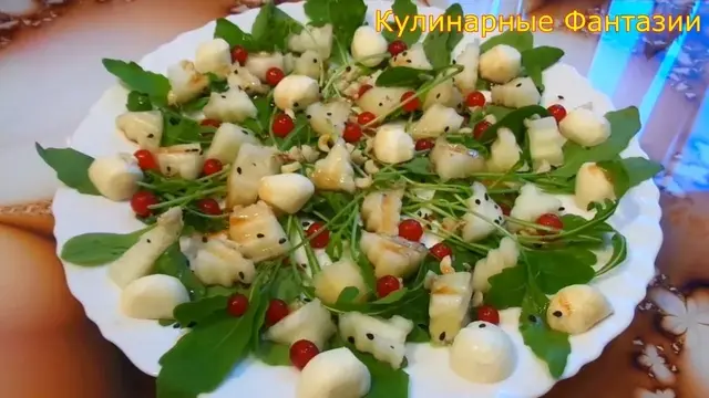 Оригинальный салат с дыней