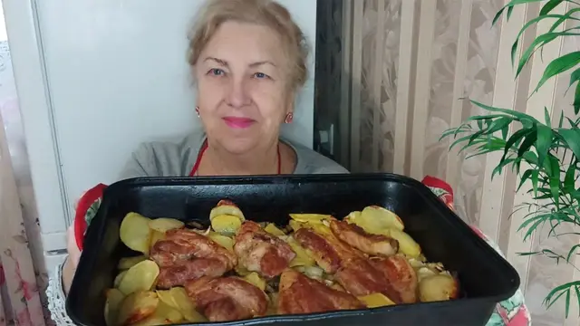 Картошка с мясом в духовке
