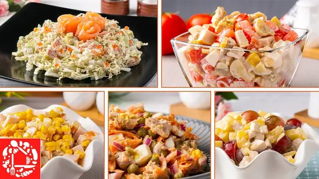 Самые быстрые и лёгкие салаты на праздничный стол