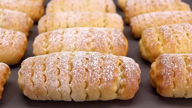 Творожное печенье с шоколадной начинкой 