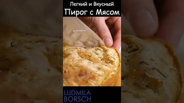 Идеальный пирог с мясом и луком