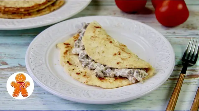 Вкусные куриные блины с начинкой