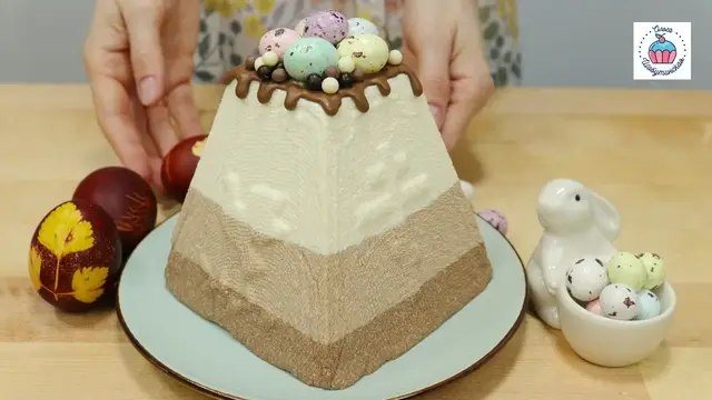Творожный кулич Три шоколада