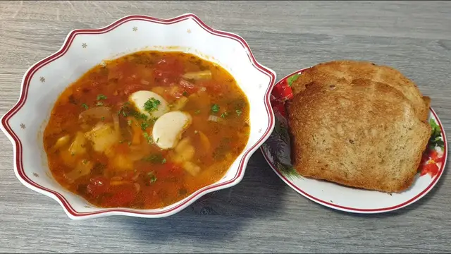 Вкусный наваристый фасолевый суп 