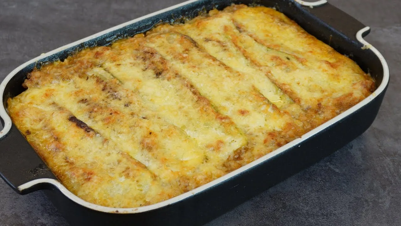 Вкусная лазанья из кабачков