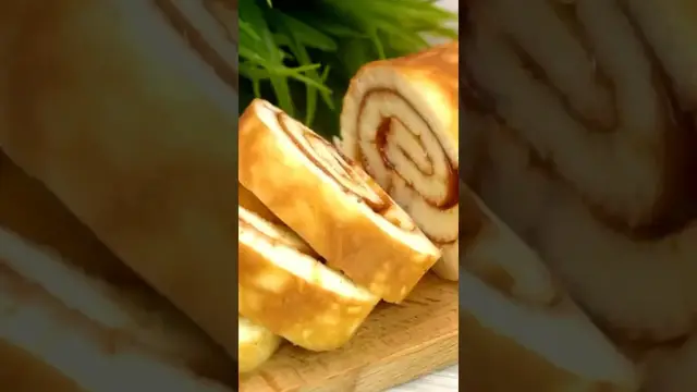 Вкусный творожный рулет