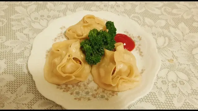 Вкусные манты с мясом и тыквой