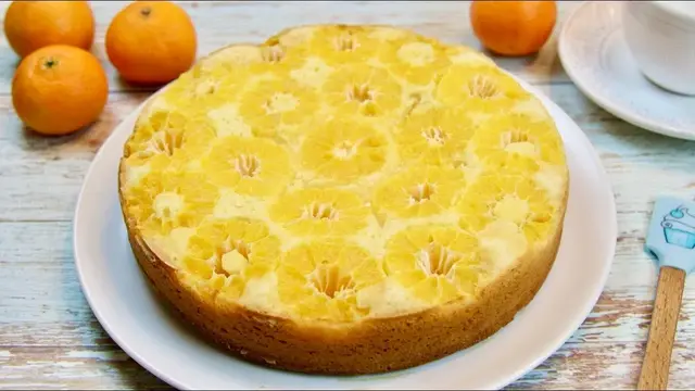 Ароматный мандариновый пирог