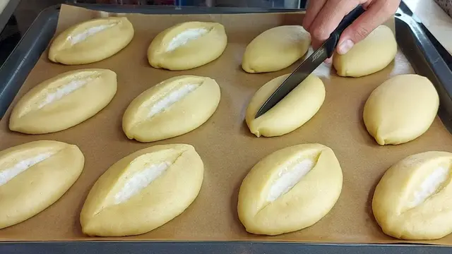 Вкусные булочки с творогом