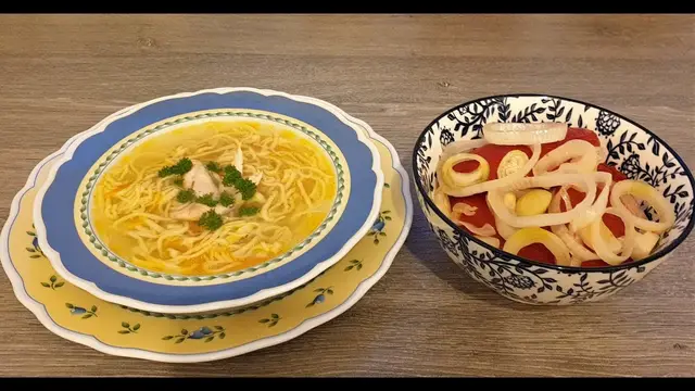 Полезный суп с курицей и лапшой