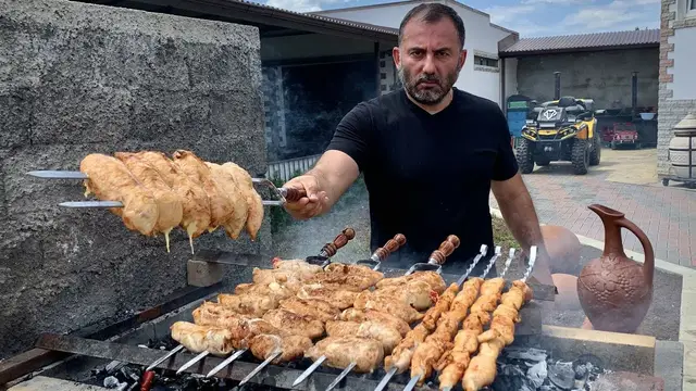 Мясо куриное на мангале