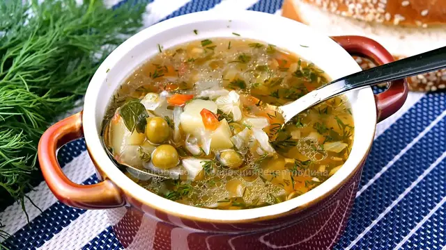Легкий овощной суп