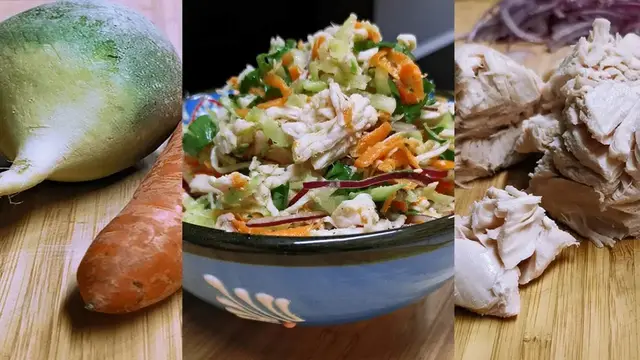 Салат с редькой
