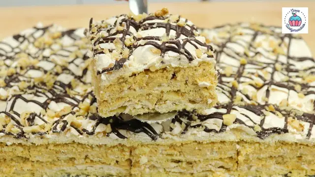 Очень вкусный торт Воздушный сникерс с меренгой