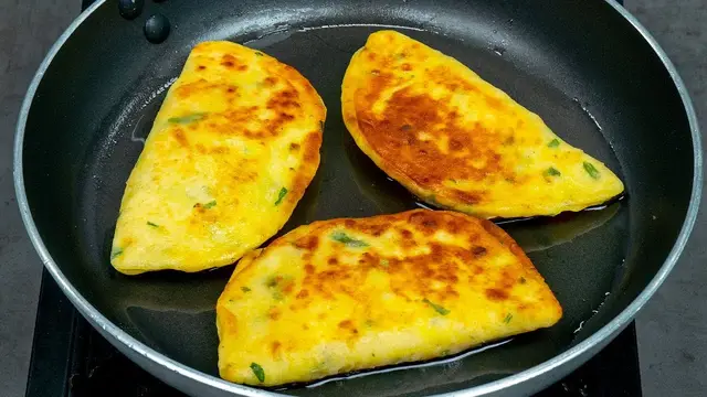 Картофельные кальцоне, на сковороде