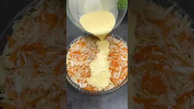 Сочная запеканка с курицей и капустой