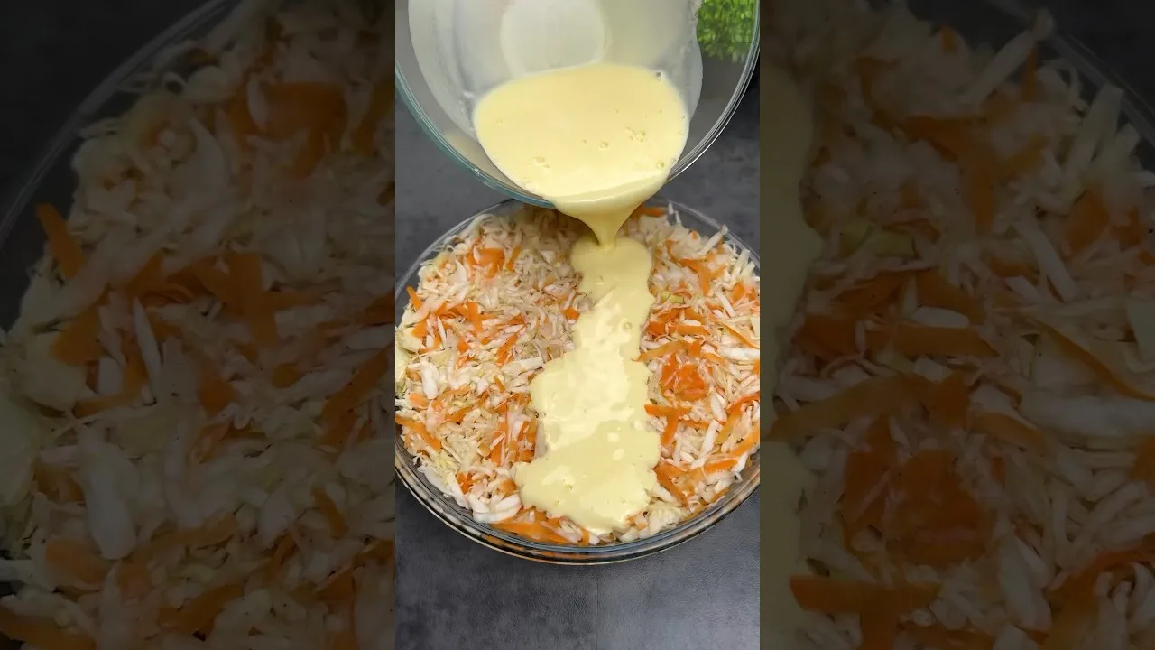 Сочная запеканка с курицей и капустой