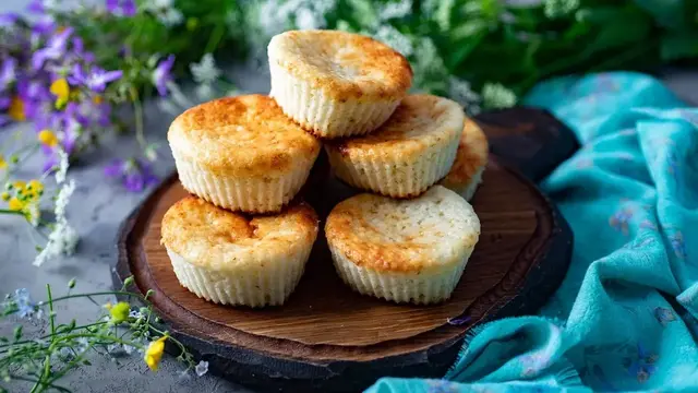 Творожные сырники с банановой начинкой