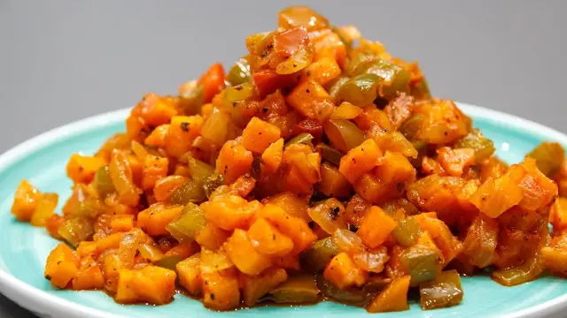 Закуска из моркови и перца