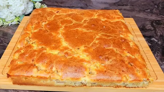 Вкусный пирог с картошкой и тунцом
