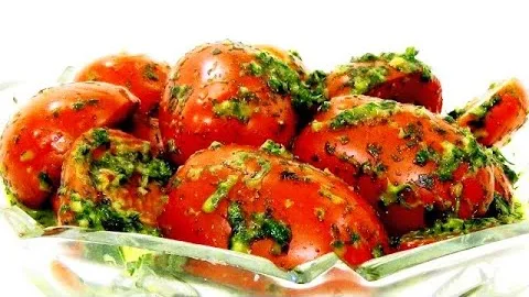 Ароматные маринованные помидоры быстрого приготовления