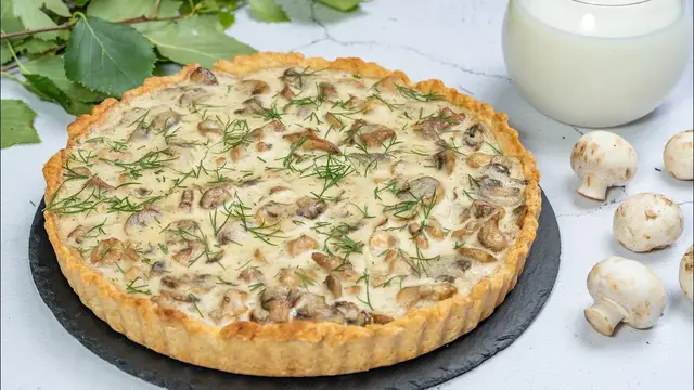Лоранский пирог из песочного теста