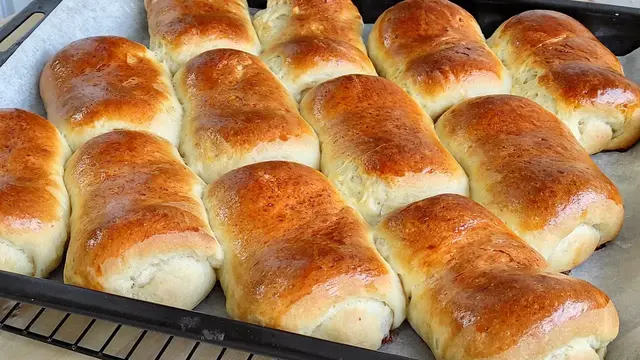 Мягкие, воздушные творожные булочки