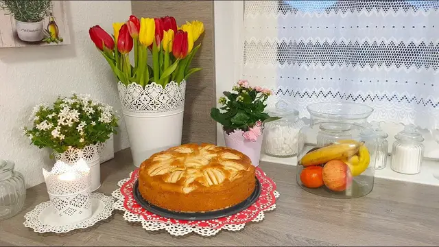 Фруктово-яблочный пирог