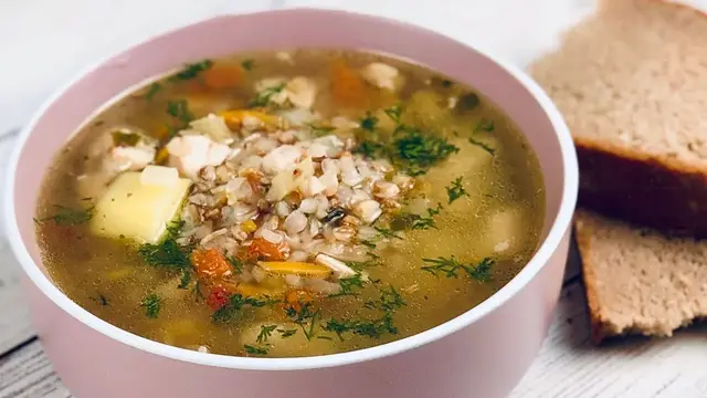 Гречневый суп с мясом