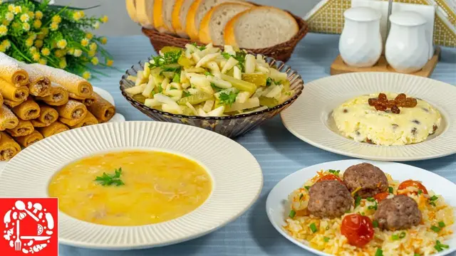 Вкусный завтрак, обед и ужин