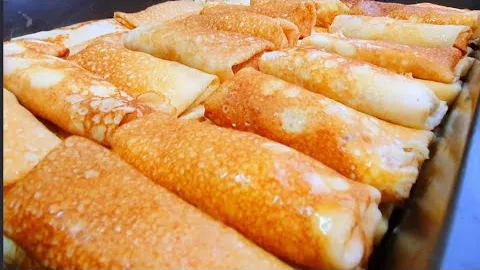 Вкусные блины с творогом