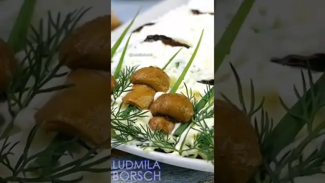 Новогодний салат Березка