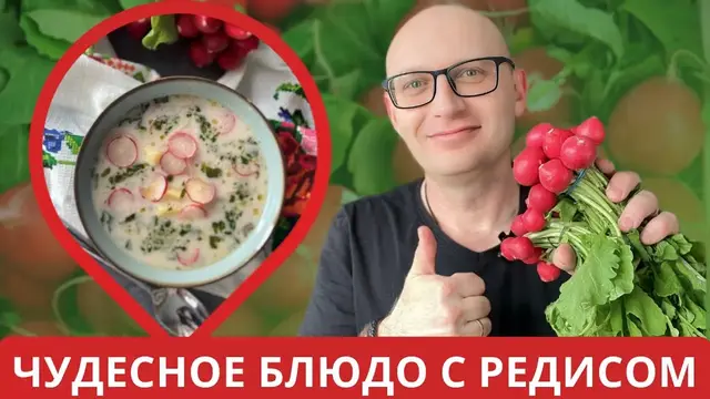 Вкусный суп с редисом