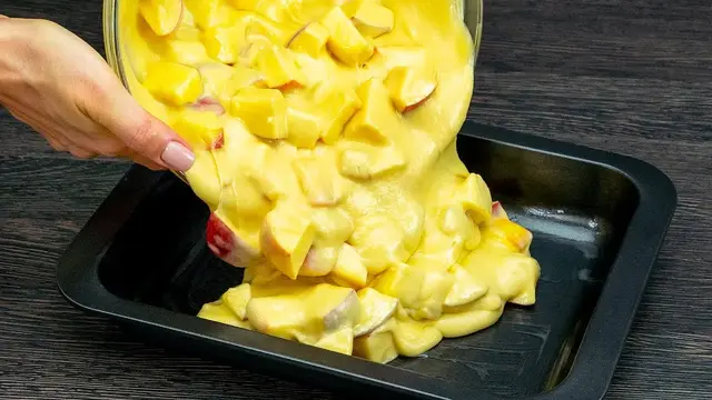 Домашний пирог с яблоками