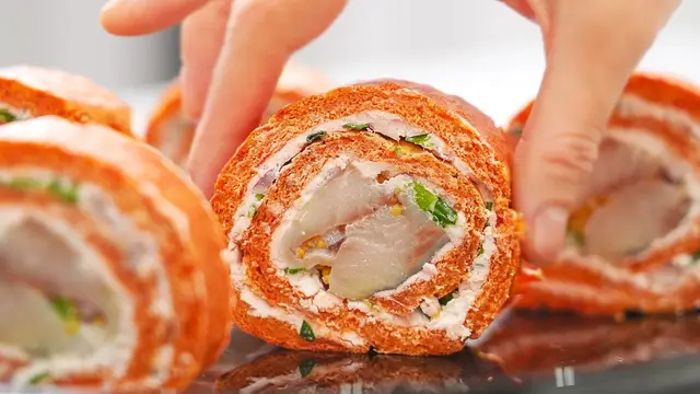 Рулет из свеклы с селедкой