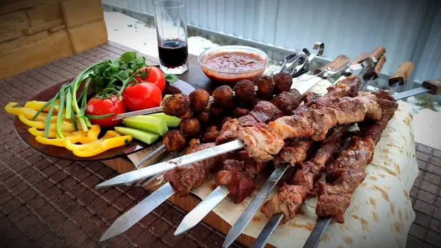 Грузинский шашлык без маринада