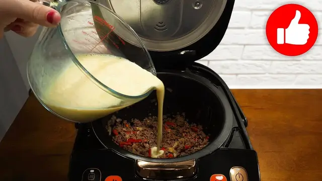 Мясная запеканка из фарша в мультиварке 