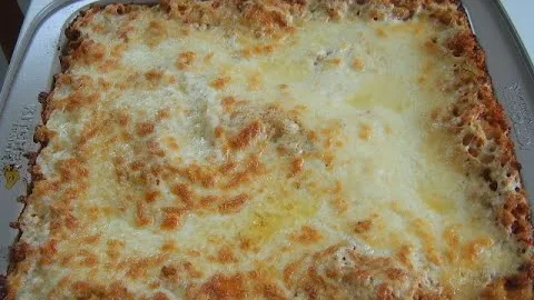 Лазанья с соевым мясом