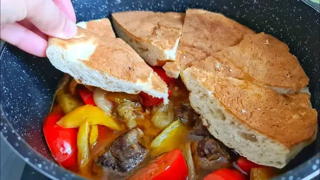 Жаркое из лепёшки - нон бости