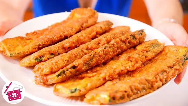 Вкусные отбивные из кабачков в кляре