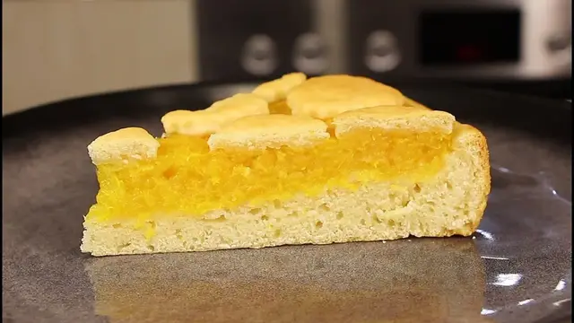 Постный пирог с апельсиновой начинкой