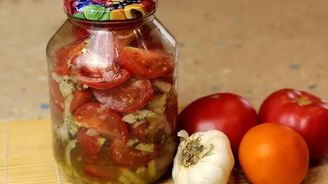 Закуска из помидоров к шашлыку