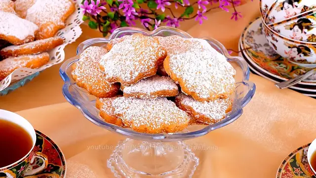 Ванильно-сливочное песочное печенье