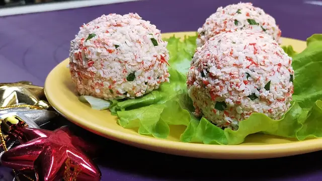 Закуска из крабовых палочек 