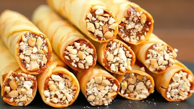 Вафли со сгущенкой