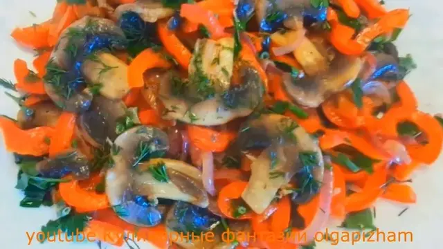 Салаты с грибами